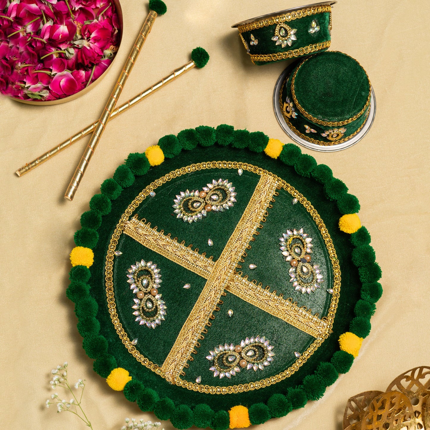 Lavish Mehendi Memories Thali Set