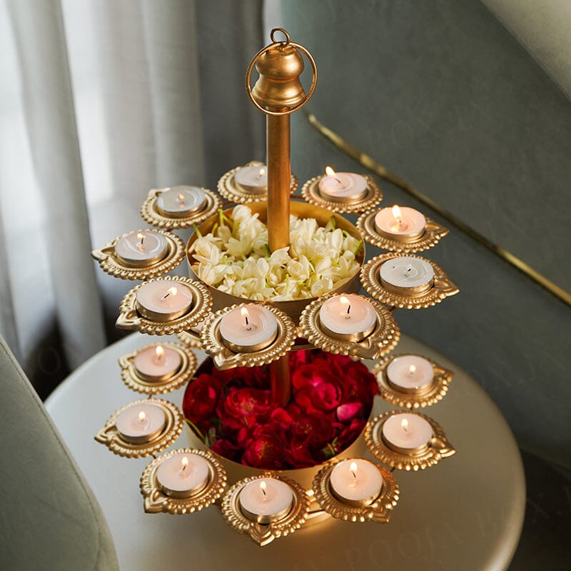 Exquisite Layer Diya Urli Stand