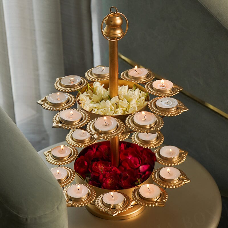 Exquisite Layer Diya Urli Stand