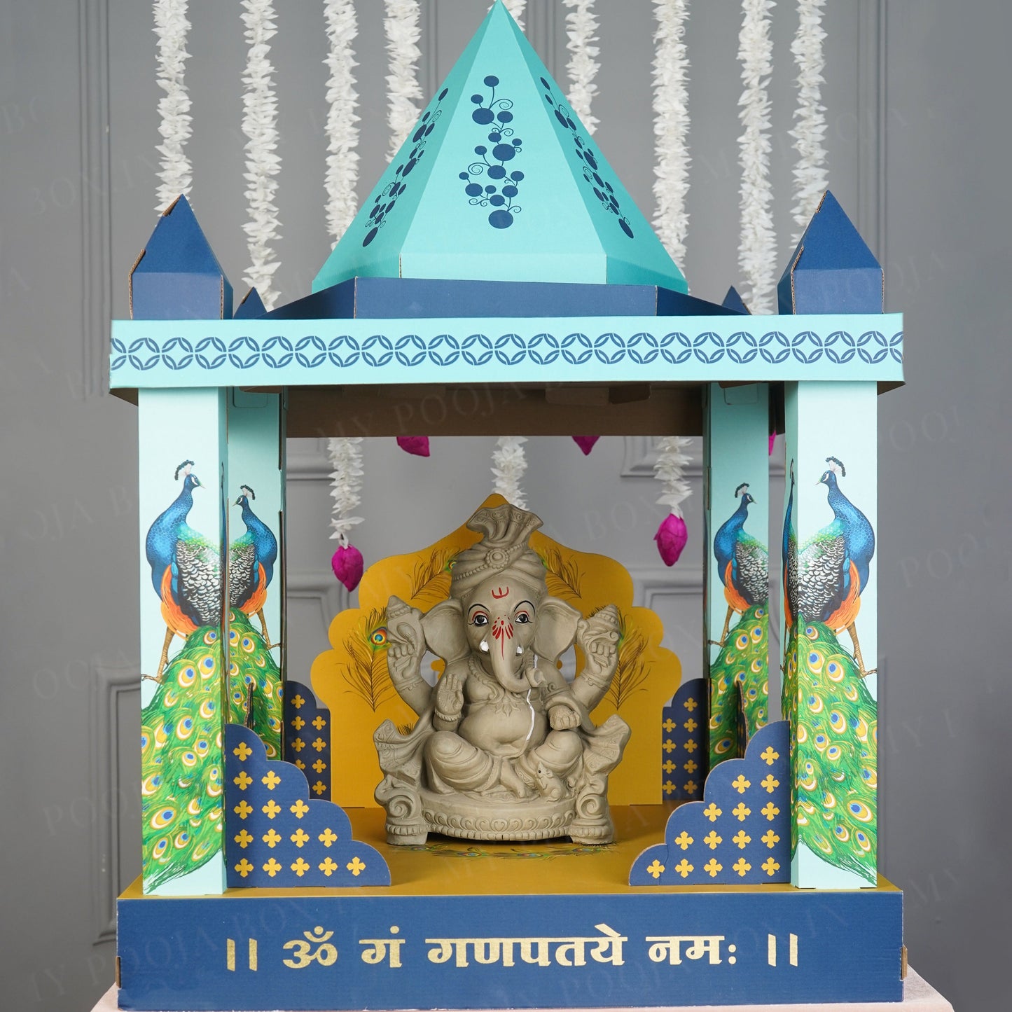 DIY Puja Temple Ganpati Makhar