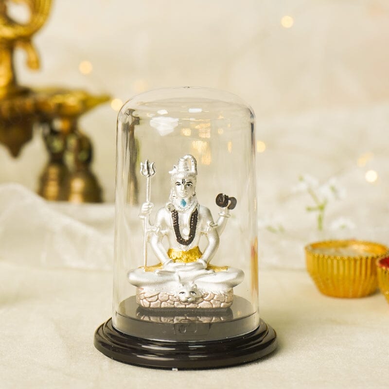 999 Silver Lord Shiva Aura Idol