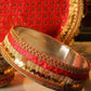Red Sequin Karwa Chauth Thali Set