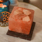 Himalayan Pink Salt Cube Firebowl Lamp