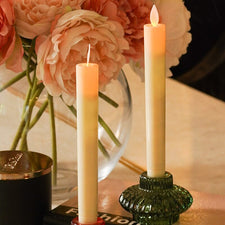 LED Flickering Flame Pillar Candle (Set of 2)