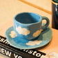 Cute Cloud Cup and Saucer Set