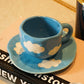 Cute Cloud Cup and Saucer Set