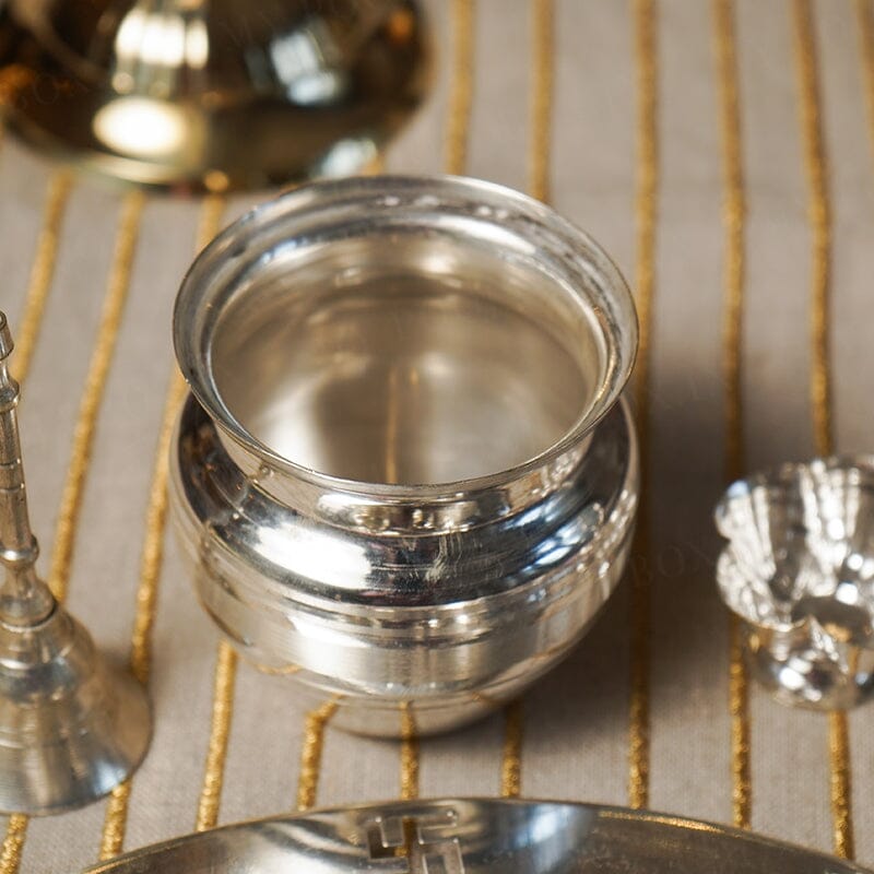 Exclusive Silver Pooja Thali Set