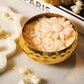 Jasmine Floral Wax Candle Urli (Gold)