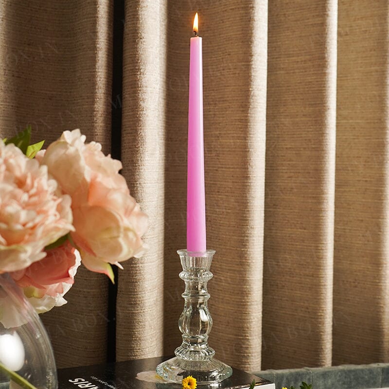 Glass Pillar Press Candle Stand 6Inch