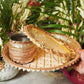 Pretty Peach Karwa Chauth Thali Set