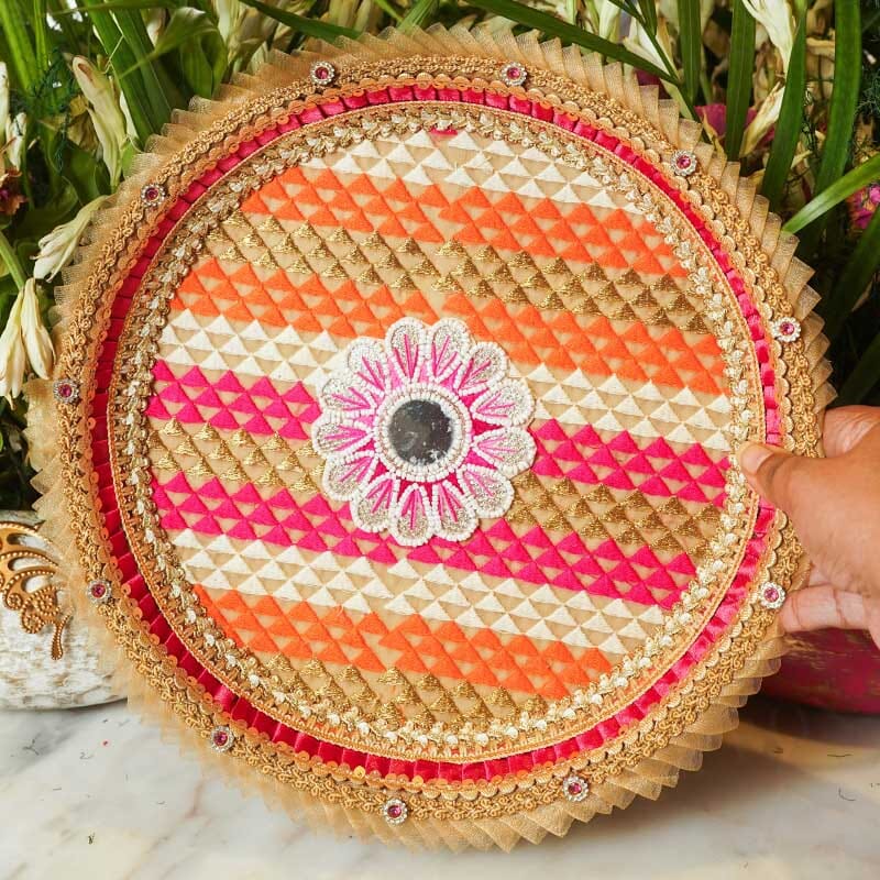 Floral Fusion Karwa Chauth Thali set