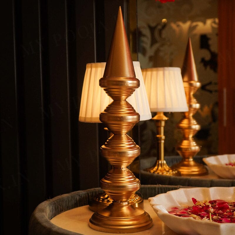 Majestic Cone Pillar Decoration Stands (Set of 3)