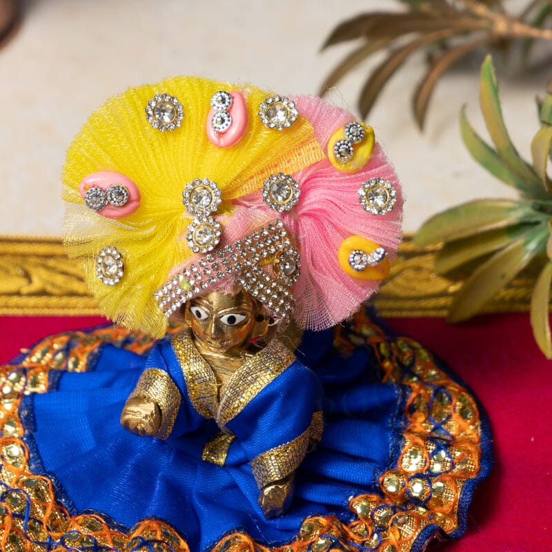 Laddu Gopal Pagdi with Net - Size no. 2