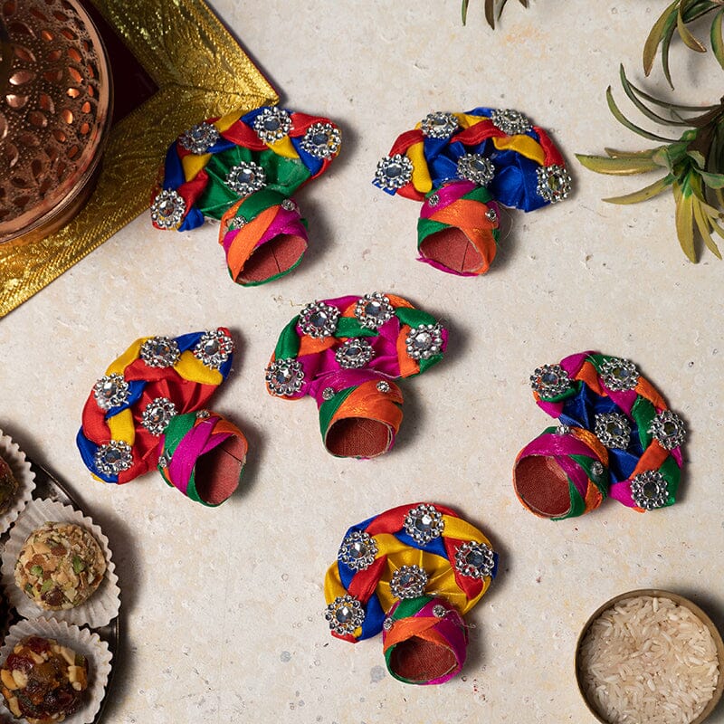 Laddu Gopal Pagdi Multicolor - Size no. 4