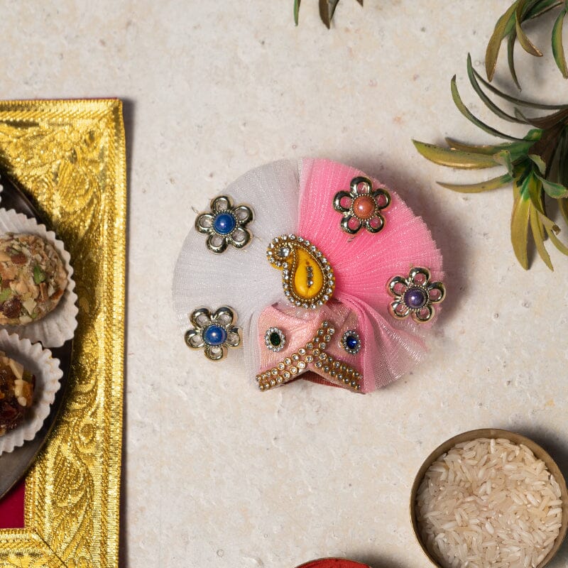 Laddu Gopal Pagdi with Embellishment - Size no. 1