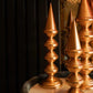 Majestic Cone Pillar Decoration Stands (Set of 3)
