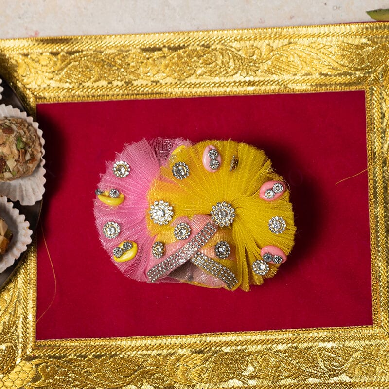 Laddu Gopal Pagdi with Net - Size no. 5