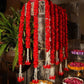 Artificial Red Flower Backdrop Decoration