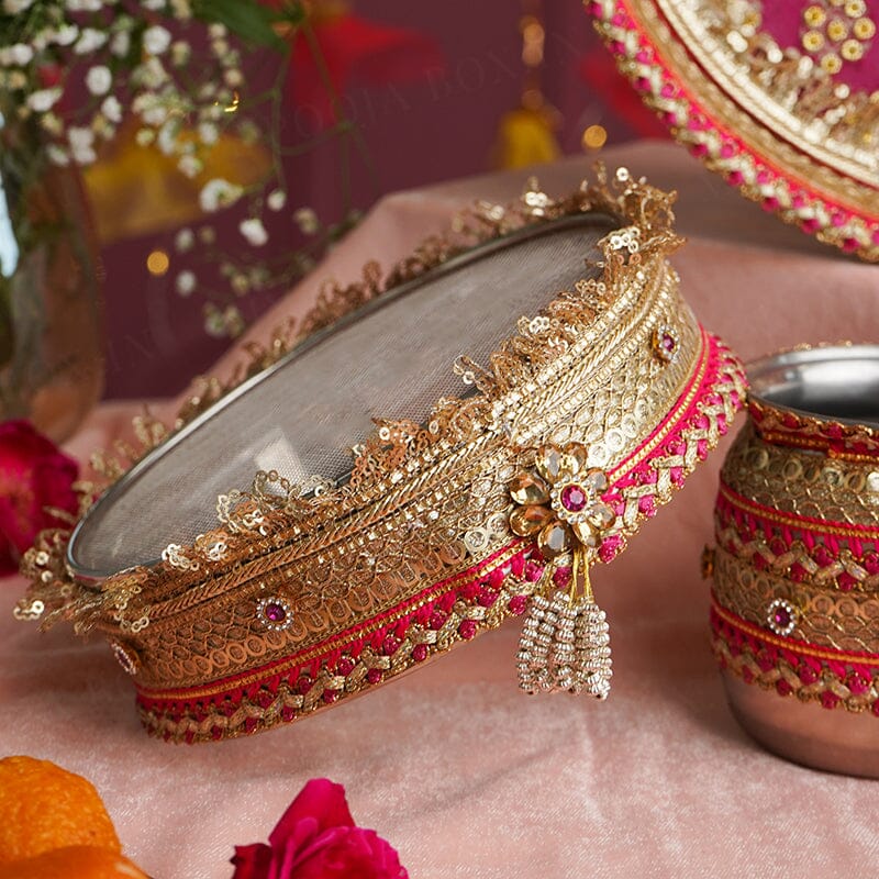 Banarasi Bliss KarwaChauth Thali Set