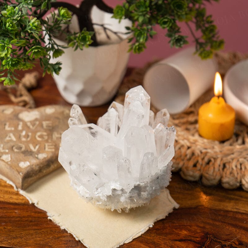 Clear Quartz Rock Cluster Crystal