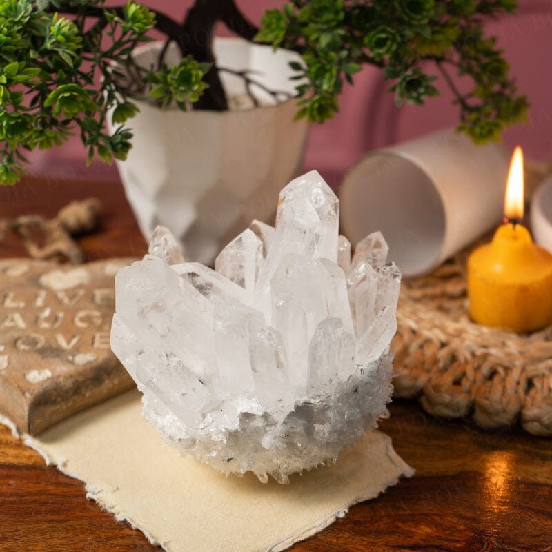 Clear Quartz Rock Cluster Crystal