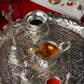 Elegant Silver Pooja Thali Set