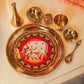 Decorative Brass Pooja Thali