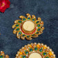 Festive Peacock Decorative Diya Rangoli Set of 5