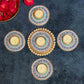 Blue Evil Eye Decorative Diya Rangoli Set of 5