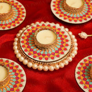 Festive Colorful Decorative Diya Set of 5