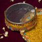 Stunning Yellow Karwa Chauth Thali Set