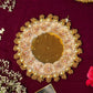 Gleaming Golden Beaded Seive For Karwa Chauth