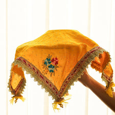 Sunlit Blossom Yellow Thali Cover