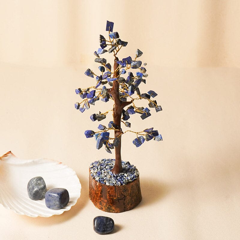 Lapis Lazuli Gemstone Healing Tree 100 Beads