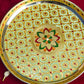 Flower Design Decorative Pooja Thali