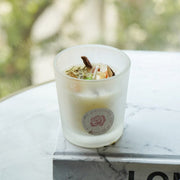 Clear Quartz Vanilla Natural Healing Crystal Candle