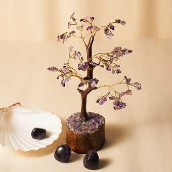 Amethyst Gemstone Money Tree 100 Beads