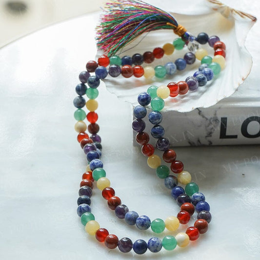 7 Chakra Crystal Healing Mala