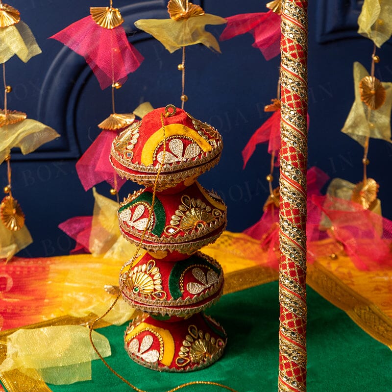 Decorative Mandha with Gota Pati Dandha