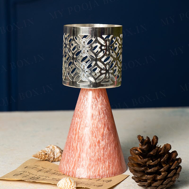 Butterfly Silver Tea Light Candle Holder