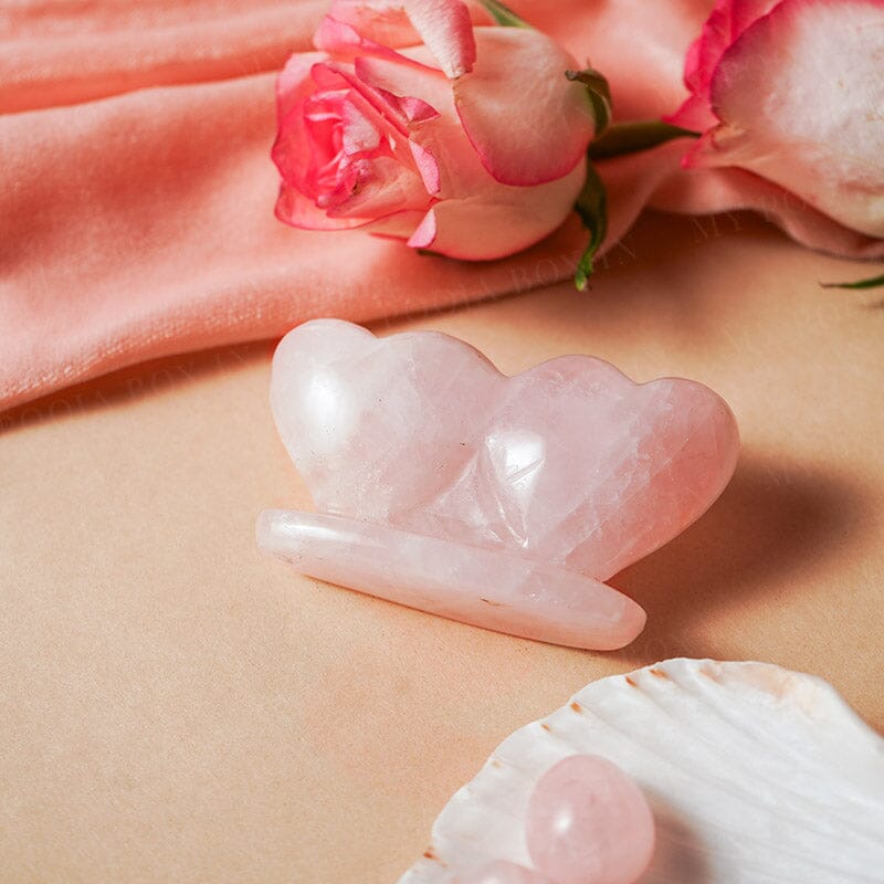 Rose Quartz Sweet Heart Showpiece
