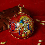 Sidh Shri Panchmukhi Hanuman Yantra Glass Brass Hanging