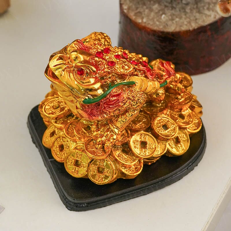 Feng Shui Three Legged Golden Frog for Money and Good Luck