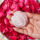 Rose Quartz Rose Showpiece