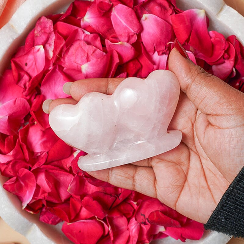 Rose Quartz Sweet Heart Showpiece