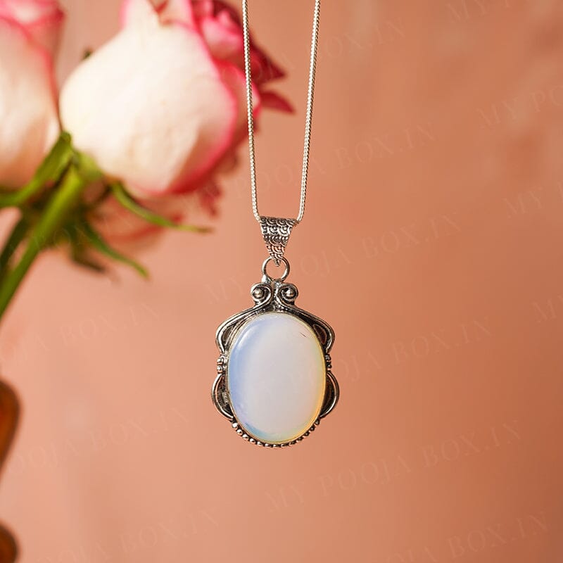 Natural Opal Pendant Necklace