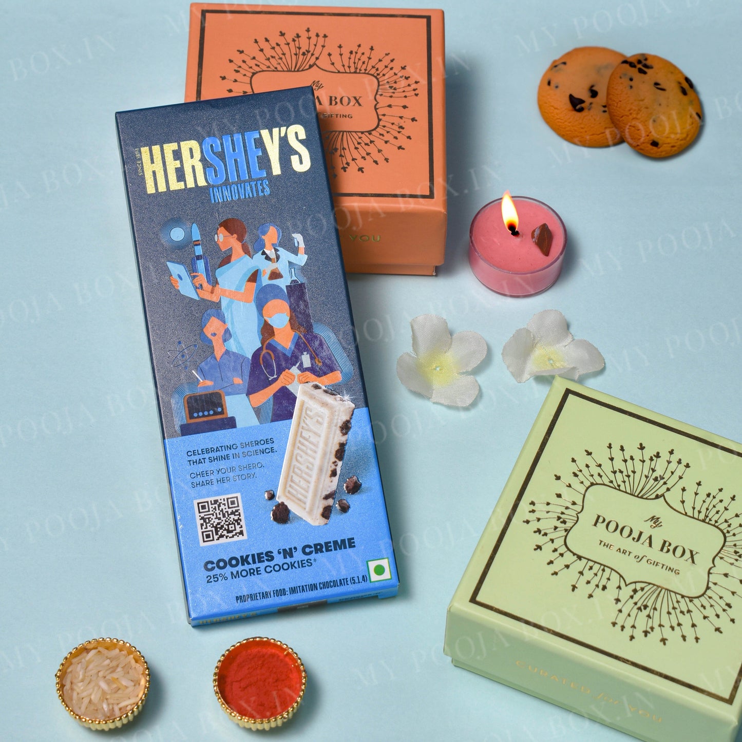 Hershey's Bars Cookies & Creme Chocolate 100GMS