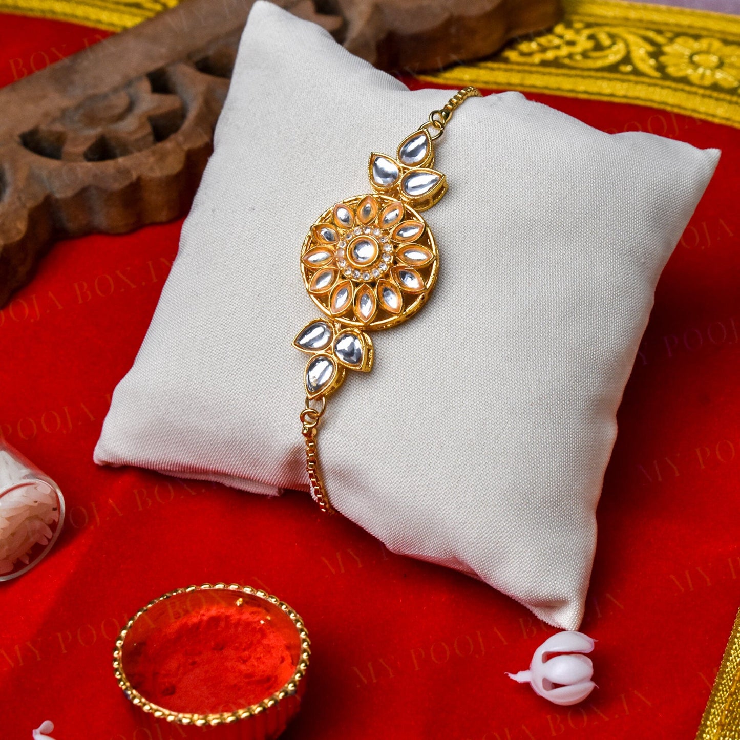 Classical Bhaiya Bhabhi Rakhi Set