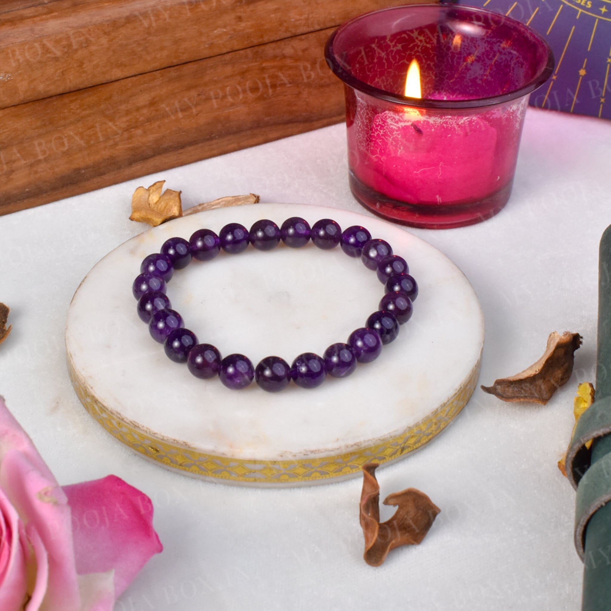 Amethyst Crystal Healing Bracelet | Protection & Spirituality