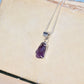 Sterling Silver Crystal Amethyst Pendant